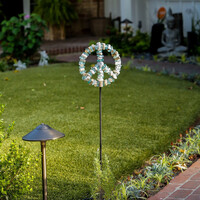 Glass Peace Symbol Garden Stake