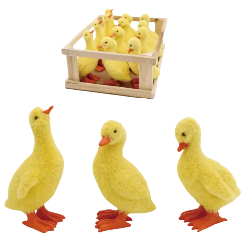 Flock Resin Duck   Flock Resin Duck