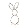18" Wire Pearl Bunny Pick