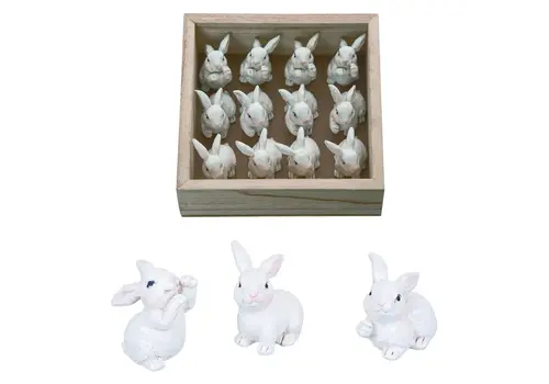  Resin White Bunny 