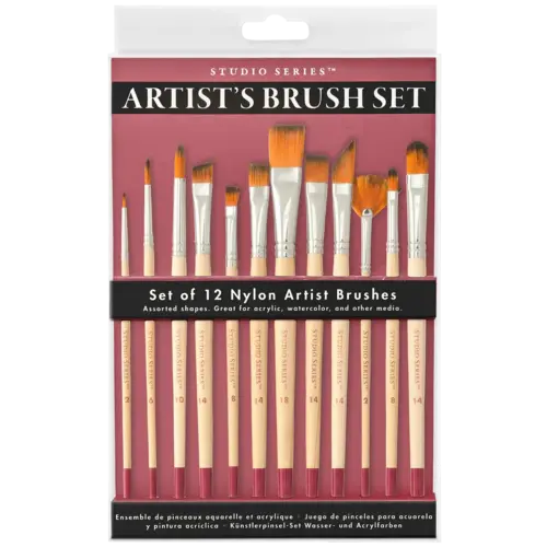  Peter Pauper Press Studio Series Artist's Paintbrush Set 