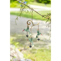 Multi Color Hummingbird Wind Chime
