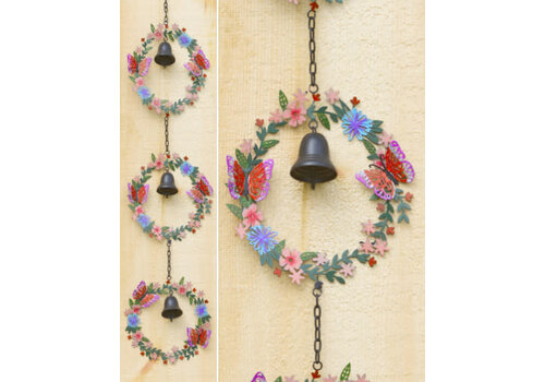  Triple Wreath Ornament with Bells 