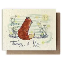 Plantable Wildlfower Seed Card - Fox
