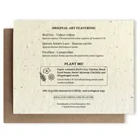 Plantable Wildlfower Seed Card - Fox