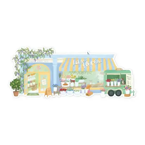  OneCanoeTwo Flower Shop Decal Sticker 
