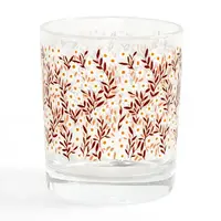 Pink Daisy Short Juice Glass