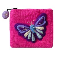 Felt Coin Purse Mariposa