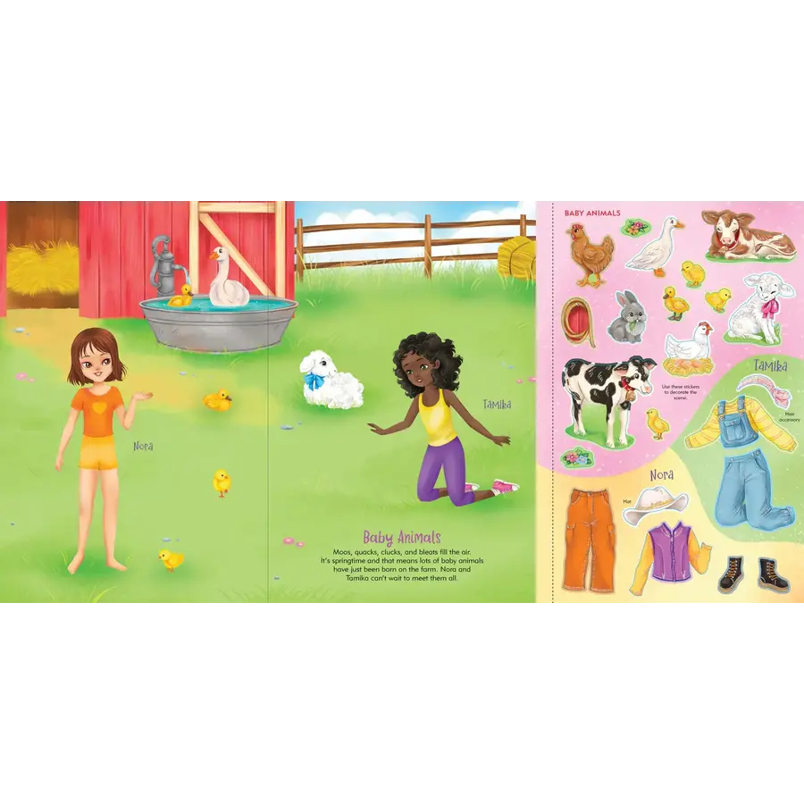 Easter Fun Sticker Doll Dress-Up Book