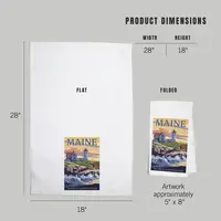 Nubble Lighthouse Tea Towel