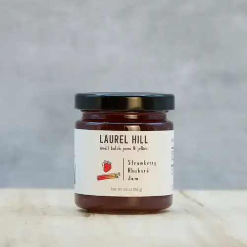  Laurel Hill Jams & Jellies Strawberry Rhubarb Jam 5.5 oz 