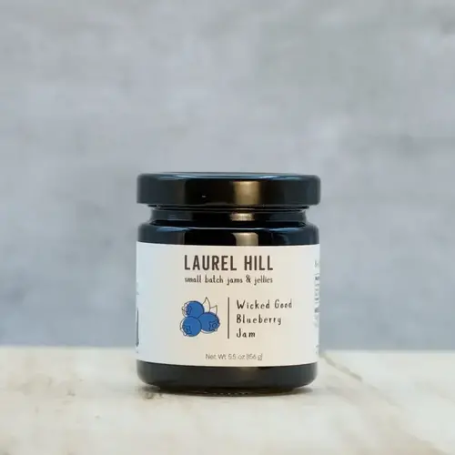  Laurel Hill Jams & Jellies Wicked Good Blueberry Jam 5.5 oz 