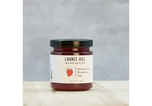  Laurel Hill Jams & Jellies Wicked Good Strawberry Jam 5.5 oz 