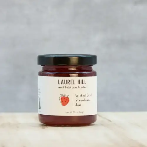  Laurel Hill Jams & Jellies Wicked Good Strawberry Jam 5.5 oz 