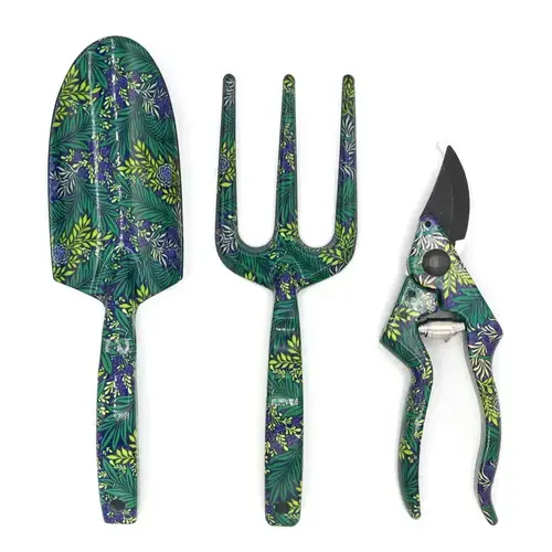  Robert Frederick Ltd Fork, Trowel and Secateurs Garden Tool Set Larkspur 