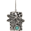 Rain Jewelry Collection Silver Oxidized Blue Gem Dragonfly Earrings
