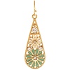 Rain Jewelry Collection Gold Flower Teardrop Earrings