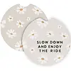 Sincere Surroundings Slow Down Enjoy Daisies Car Coaster
