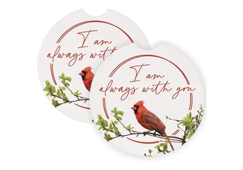  Sincere Surroundings Cardinal I Am Always w/ You Car Coaster 