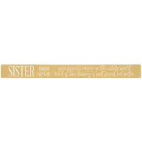 16" Wooden Sign Sister Definition