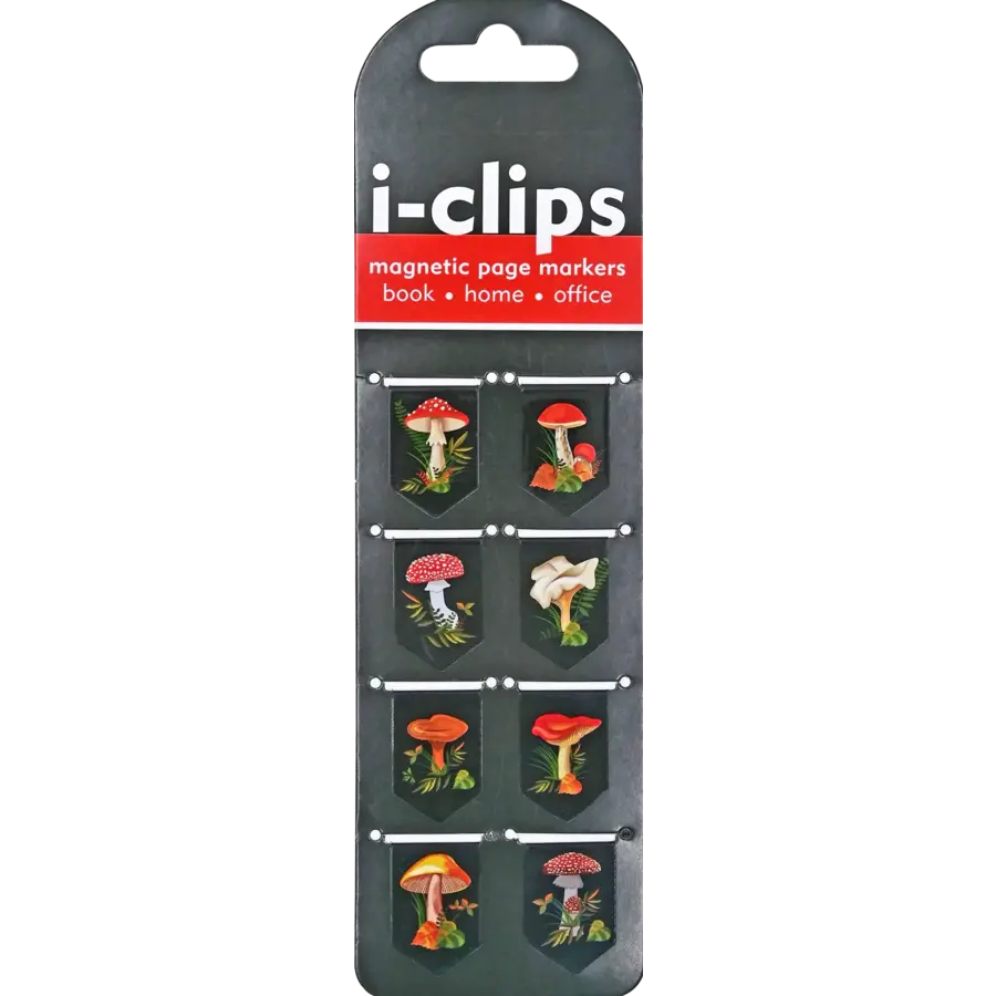 Mushrooms I-Clips Magnetic Page Markers