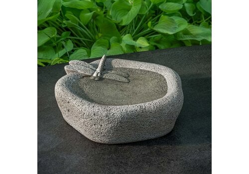  Campania International Woodland Dragonfly Birdbath 