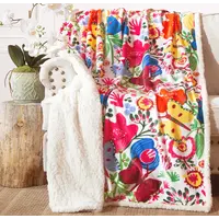 Butterfly Plush Sherpa Throw 54" x 68"