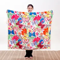 Butterfly Plush Sherpa Throw 54" x 68"