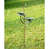 Bird & Flower Birdbath on Stake