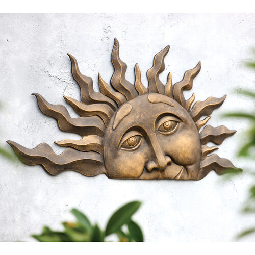 Half Sun Wall Plaque   Half Sun Wall Plaque