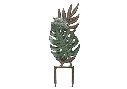  Frog and Bamboo Leaf Pot Trellis 