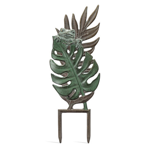  Frog and Bamboo Leaf Pot Trellis 