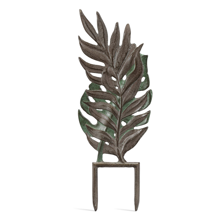 Frog and Bamboo Leaf Pot Trellis