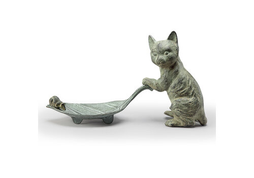  Cat & Leaf Bird Feeder 