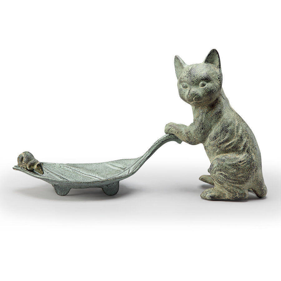 Cat & Leaf Bird Feeder