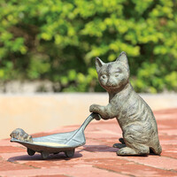 Cat & Leaf Bird Feeder