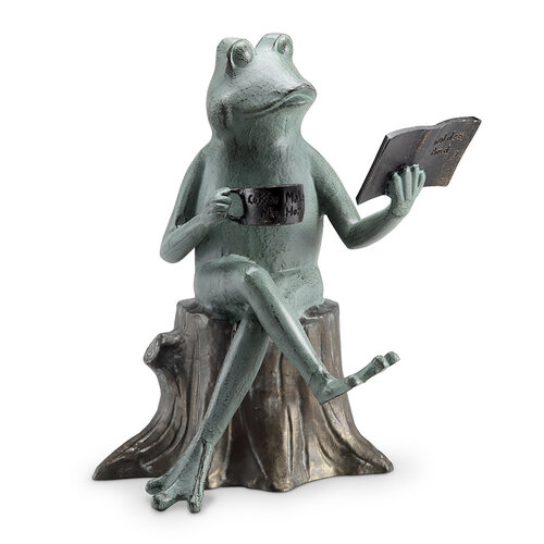  Joy of Reading Garden Sculpture Frog 