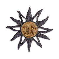 Sun Face Wall Plaque