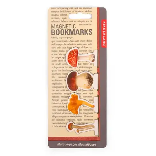  Kikkerland Mushroom Magnetic Bookmarks 