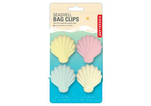  Kikkerland Seashell Bag Clips 