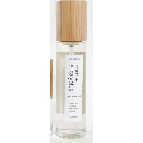  yam collective Room & Linen Mist 4 oz.  Mint + Eucalyptus 