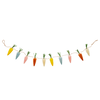 Mud Pie Bottle Brush Carrot Garland