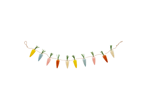  Mud Pie Bottle Brush Carrot Garland 