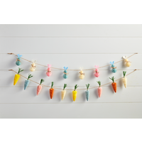 Bottle Brush Carrot Garland