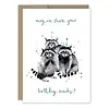Biely & Shoaf Raccoons Snacks BDay Card