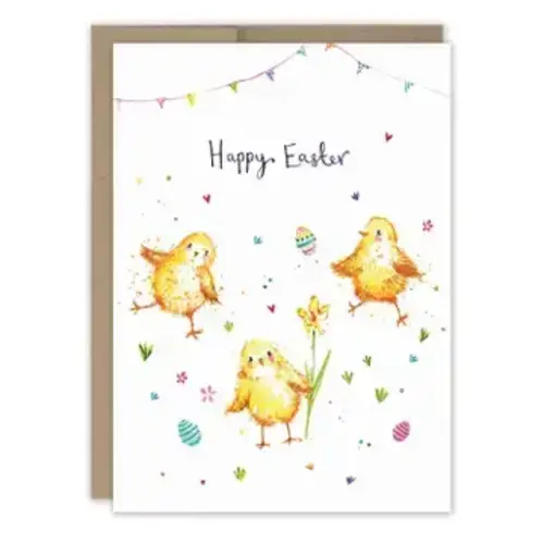 Biely & Shoaf Chicks Happy Easter Card 