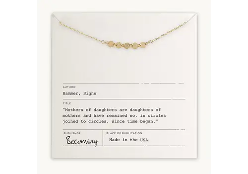  Becoming Mothers & Daughters Necklace GF 