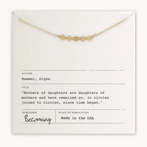  Becoming Mothers & Daughters Necklace GF 