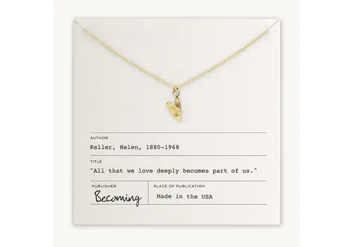  Becoming Love Deeply Necklace GF 