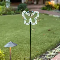 Glass Butterfly Garden Stake